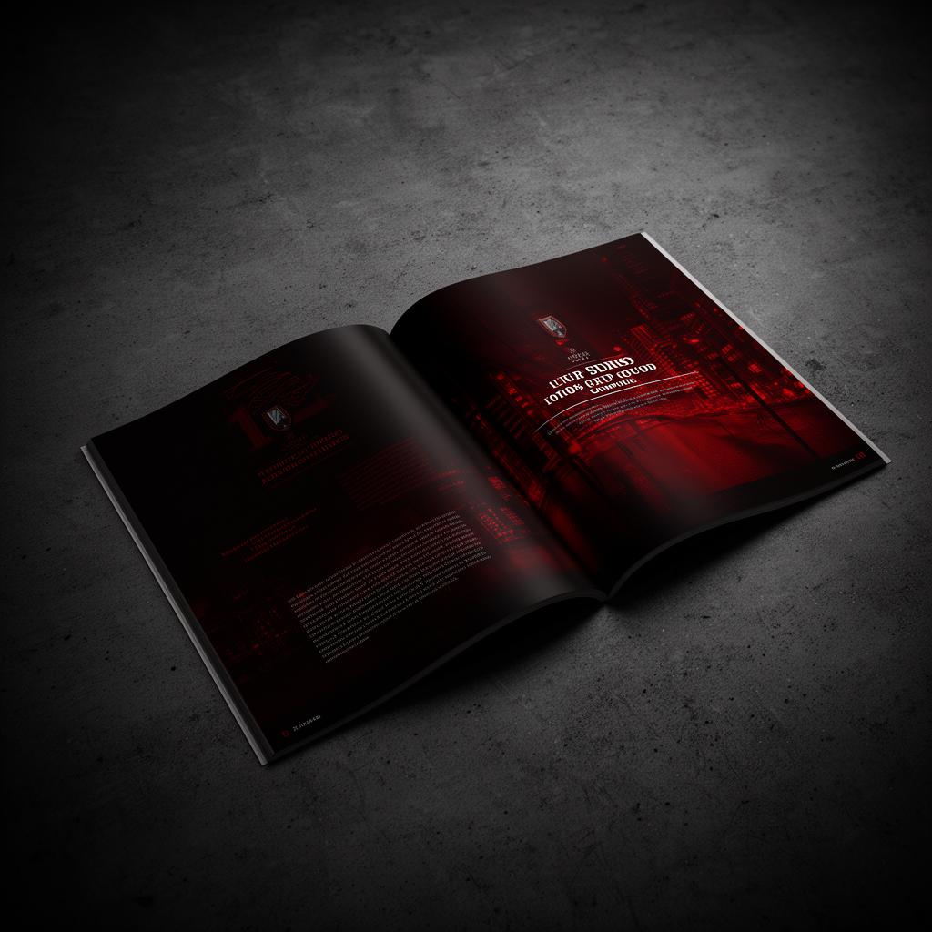 Editorial brand mockup